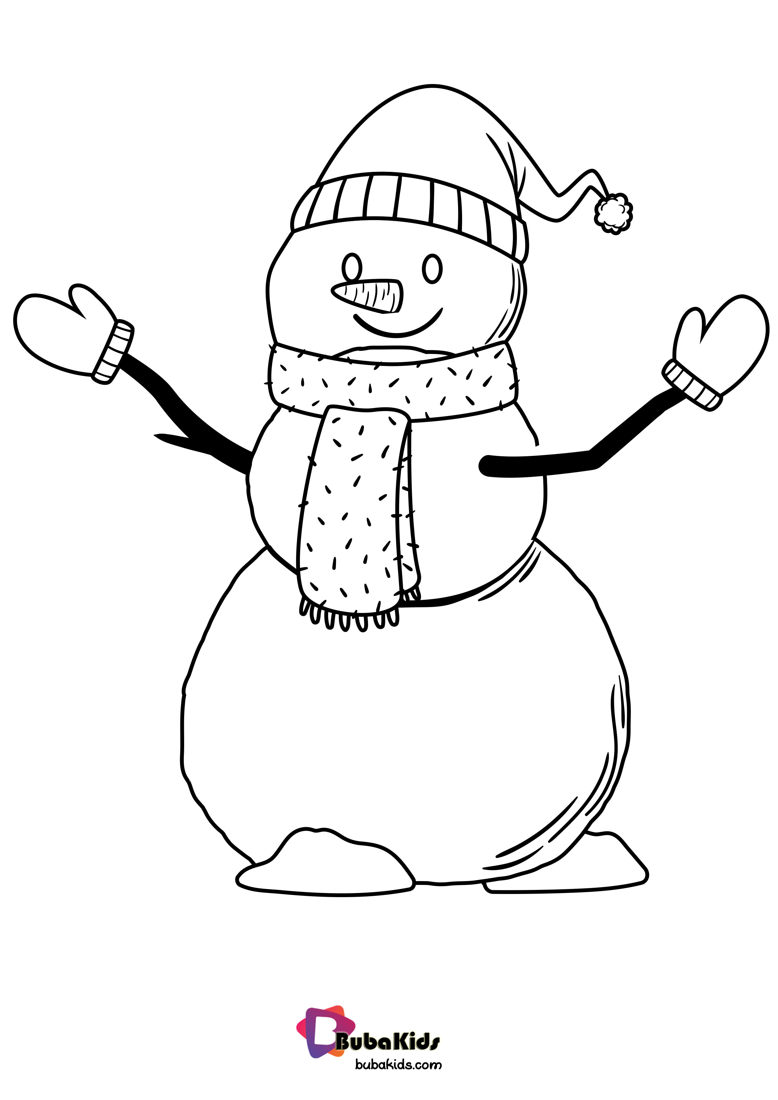 Hey Kids Let’s Coloring This Snowman.! Hohohoho Wallpaper