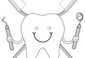 Kids Dentist Coloring Page