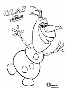 Olaf Frozen 2 Coloring Page 