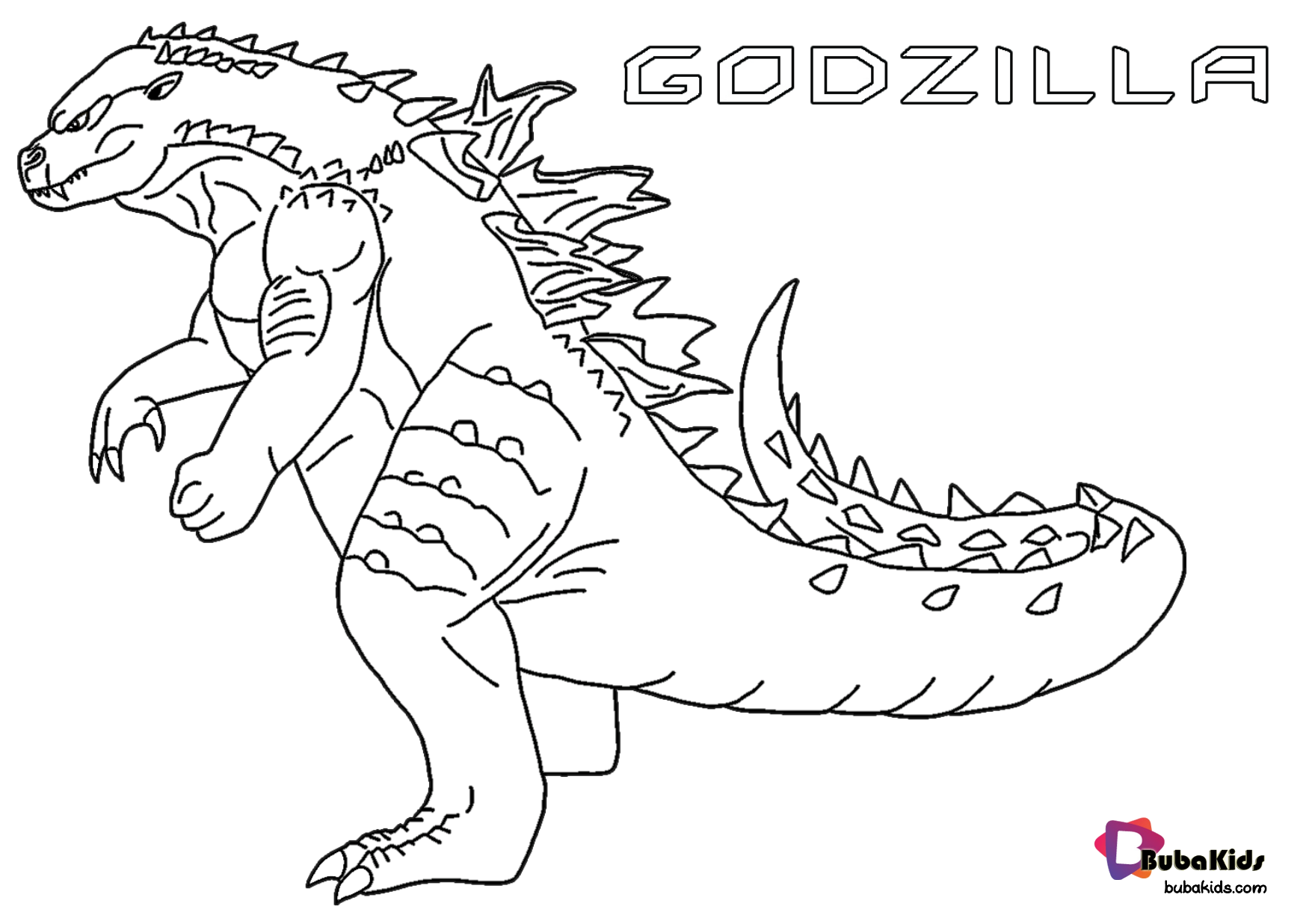 Free and printable Godzill or Kaiju  giant monsters coloring pages. Wallpaper