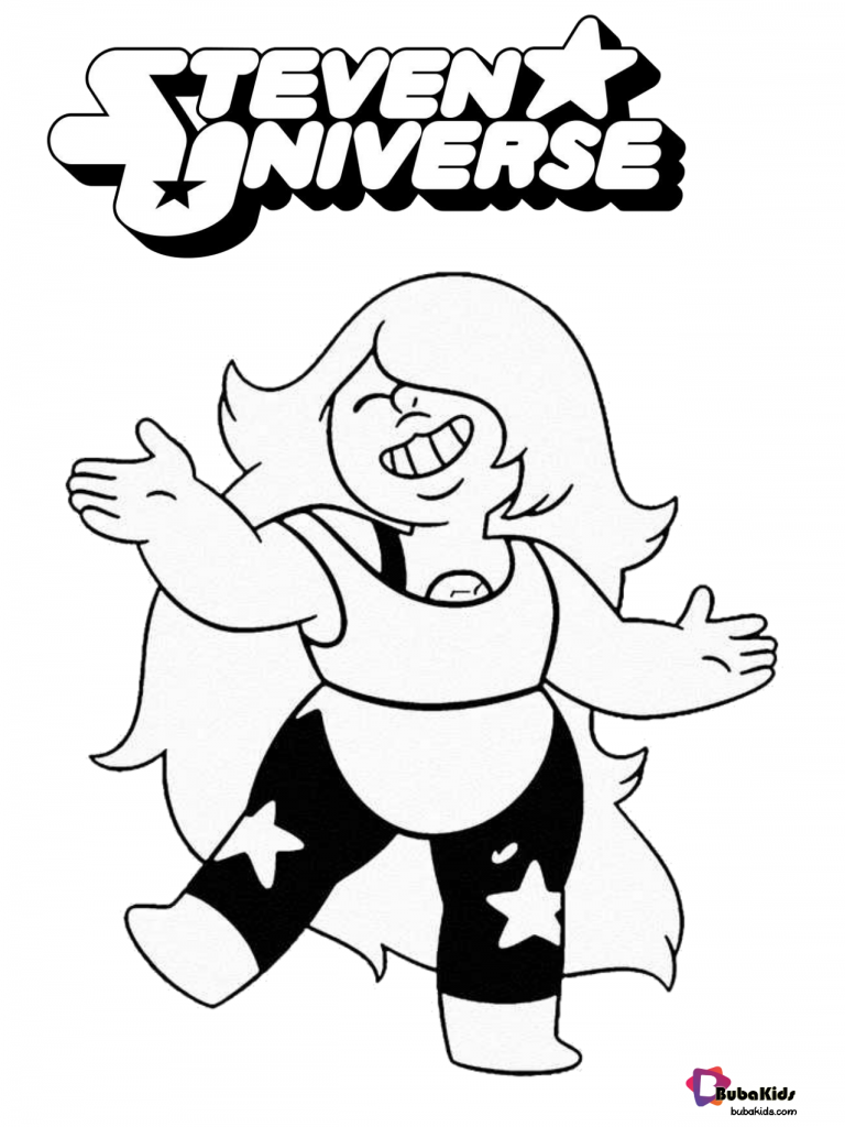 Download Amethyst Steven Universe Coloring Page free printable. - BubaKids.com