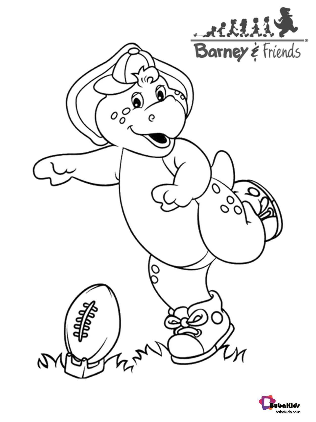 Free download and Printable Barney and friends coloring page. Wallpaper