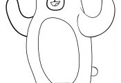 Bear For Preschool Kids Coloring Page