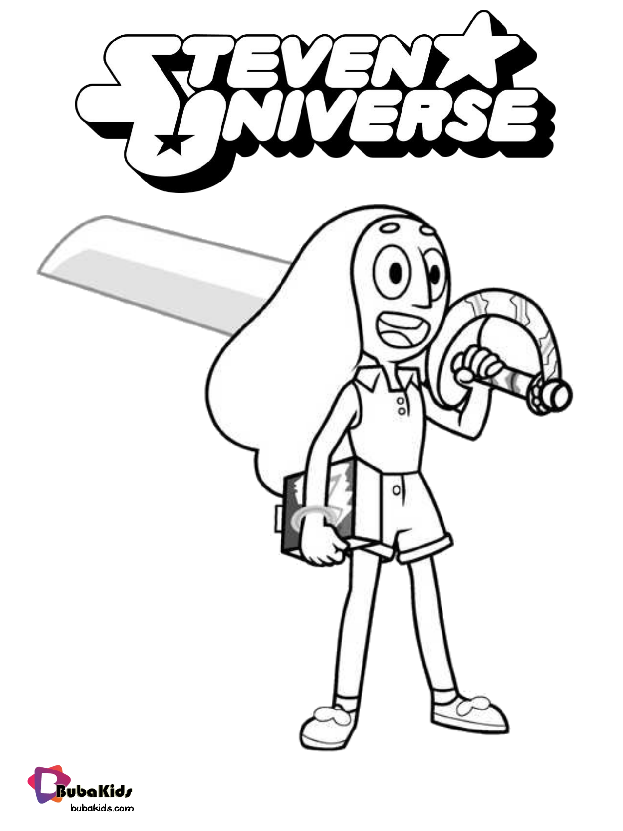 Connie Maheswara Steven Universe coloring page.