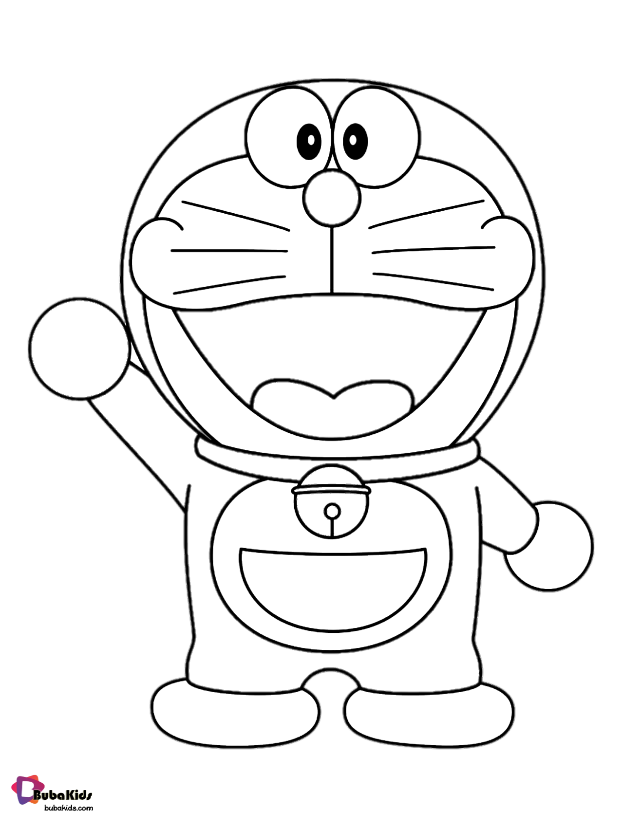 Doraemon Gadget Cat from Future coloring page. Wallpaper
