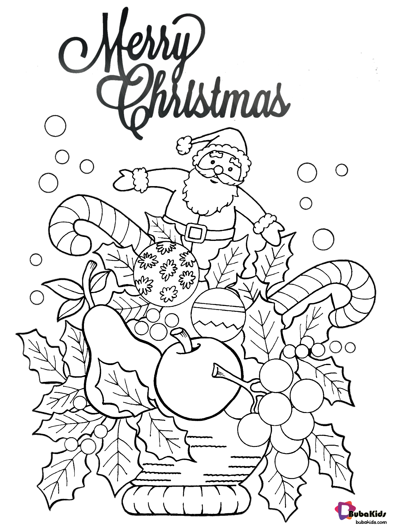 Free download to print santa merry christmas coloring pages. Wallpaper