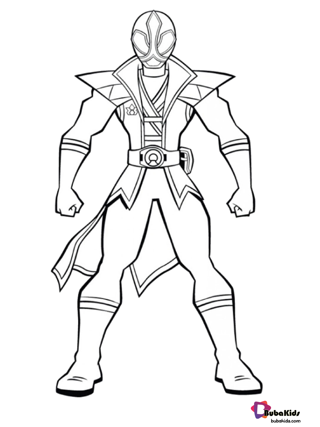Free download Power Ranger Megaforce coloring page.