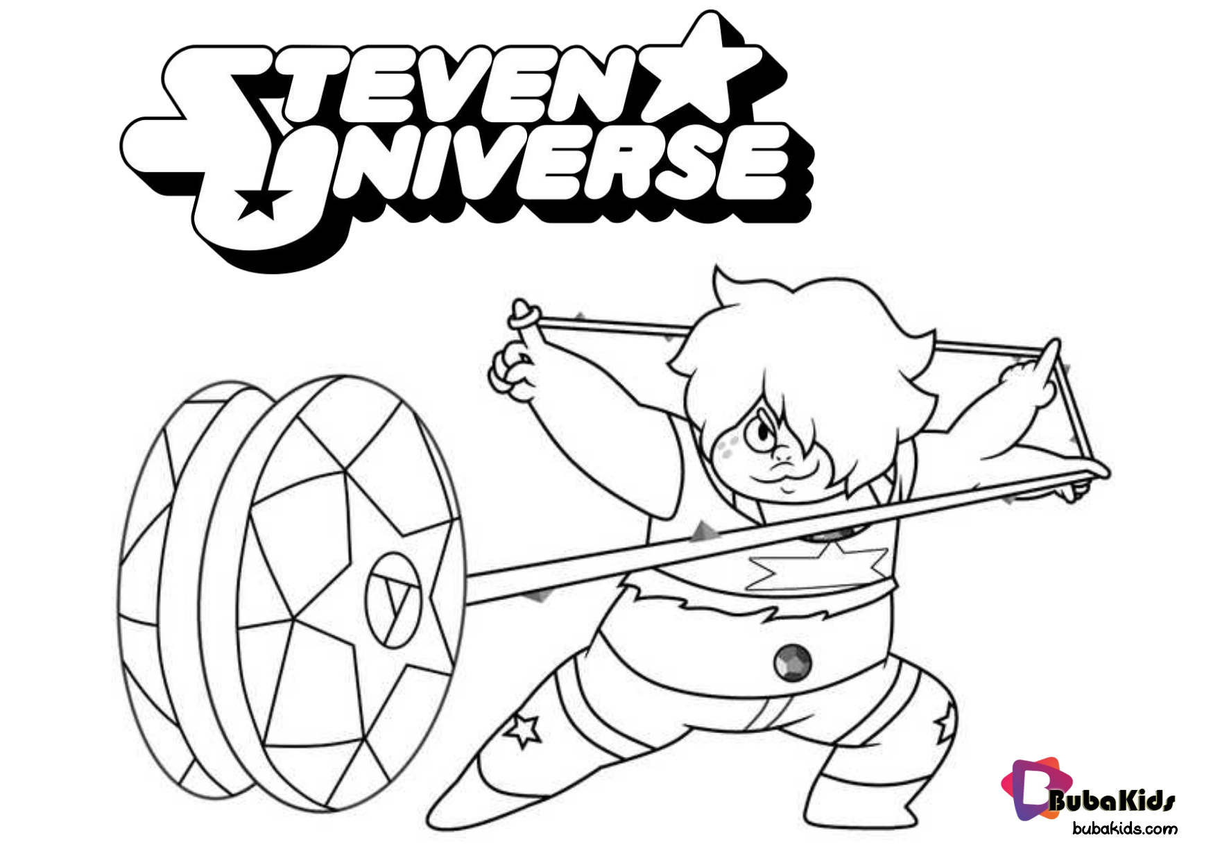 Smoky Quartz Steven Universe coloring page.