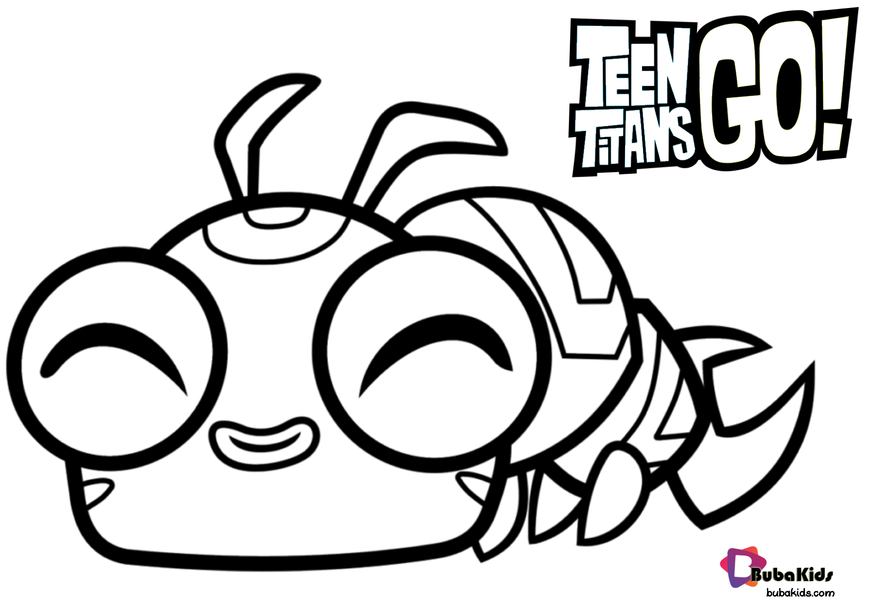 Free download and printable Teen Titans Go! coloring page. Wallpaper
