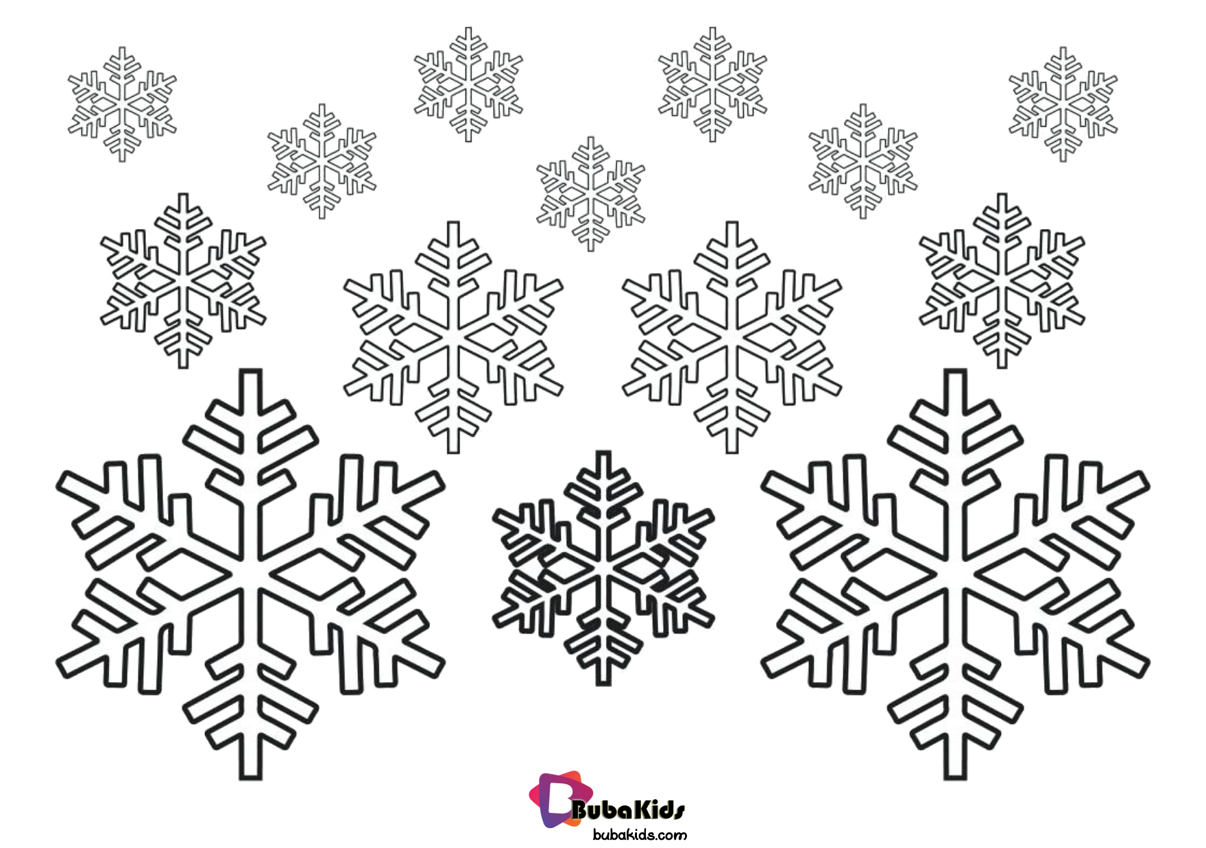 Free download and printable snowflakes coloring pages. Wallpaper