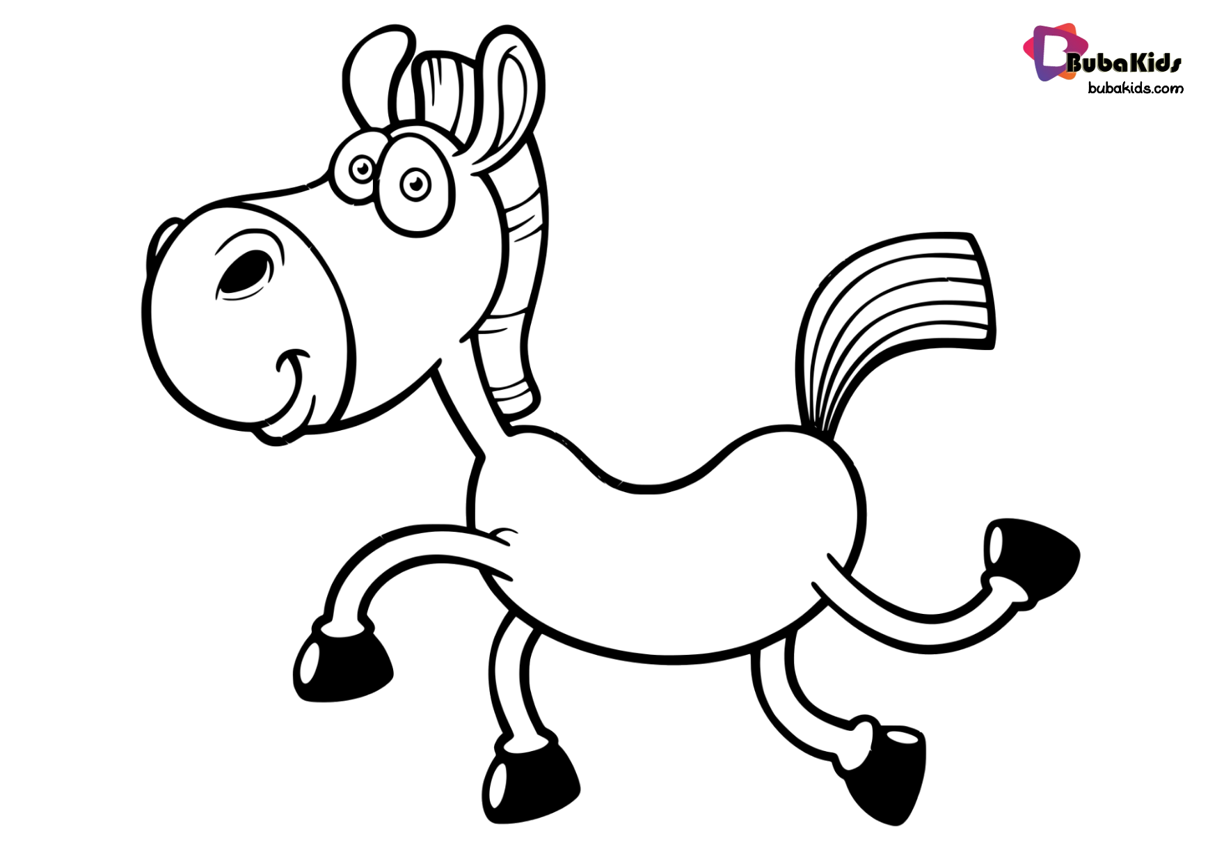 Horse coloring page Animal coloring Wallpaper