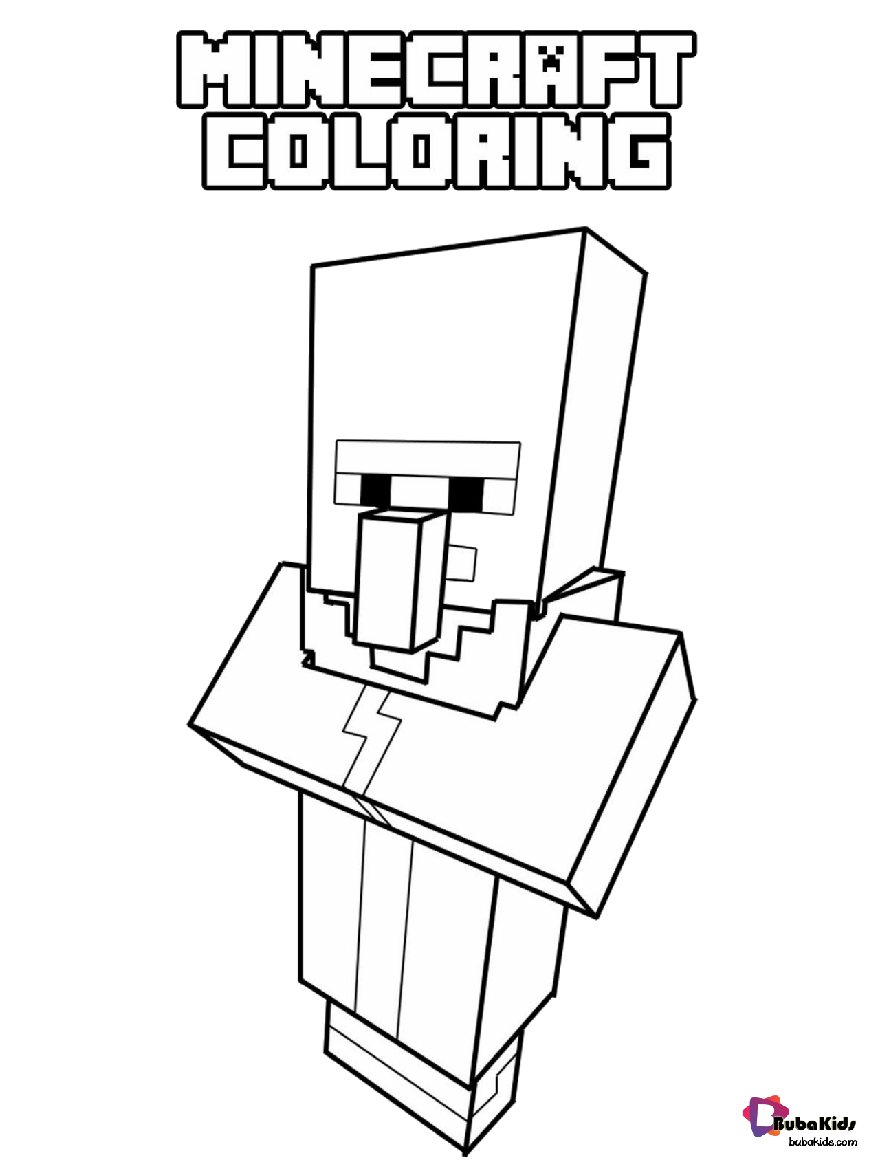 Free minecraft coloring pages printable Wallpaper