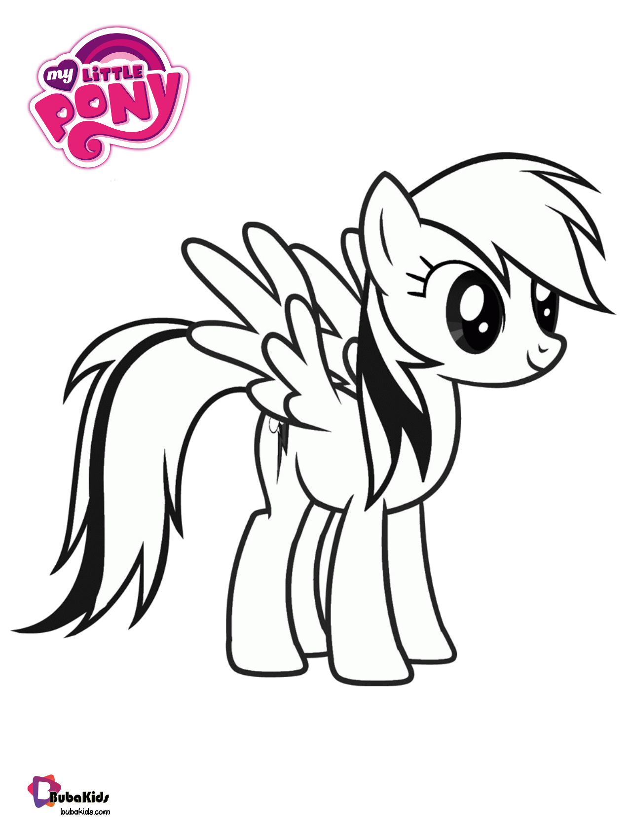 Cute my little pony coloring picture. Wallpaper