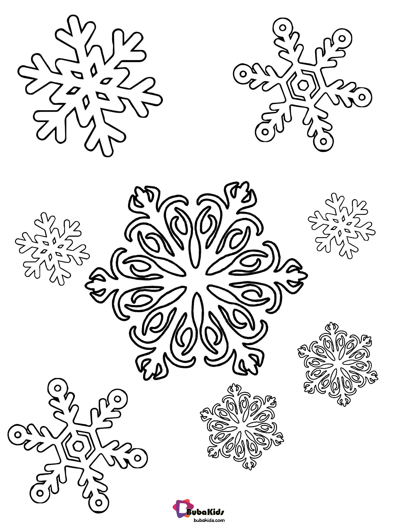 Free download winter snowflake printable coloring page. Wallpaper