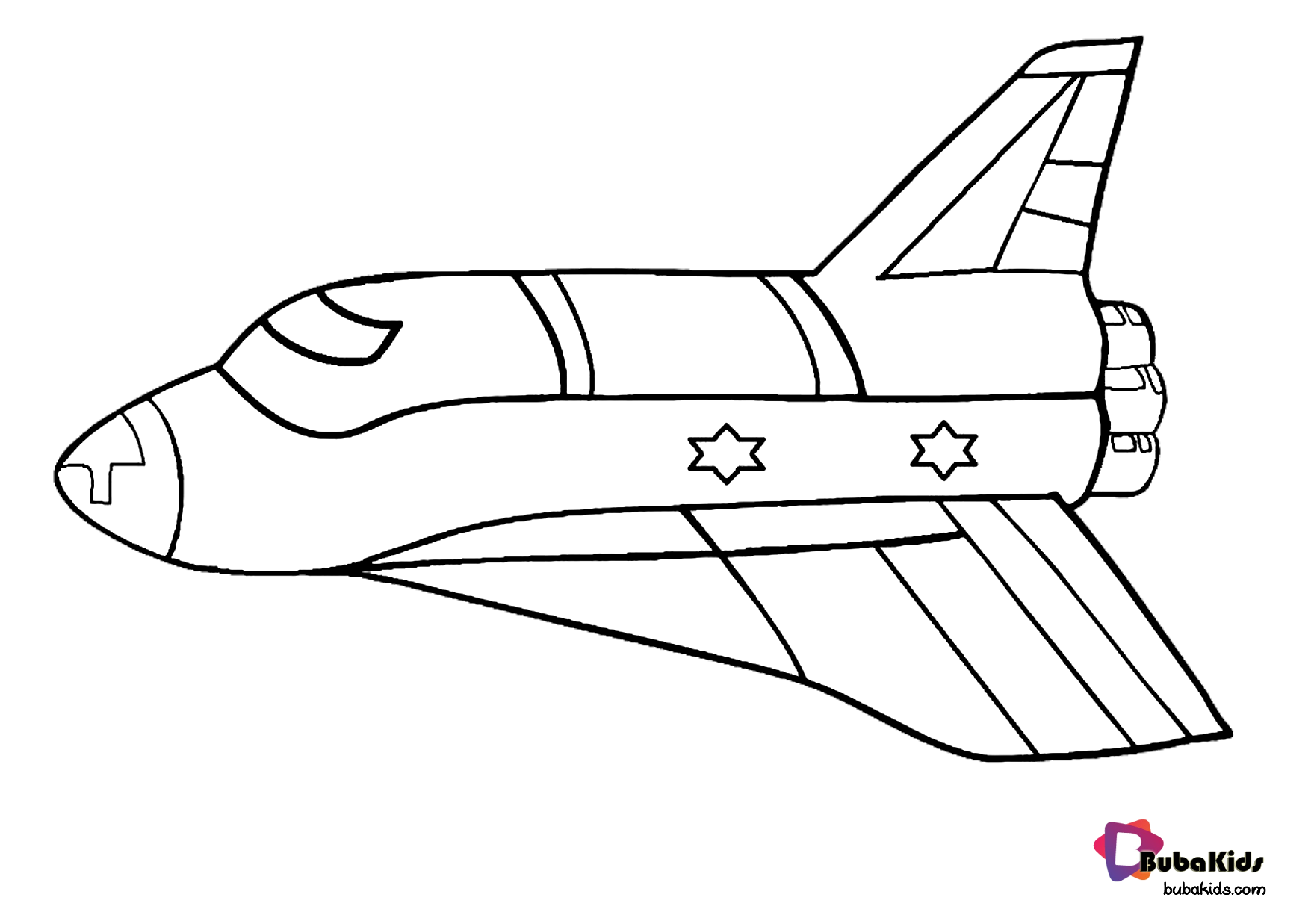 Space ship free download and printable coloring page Wallpaper