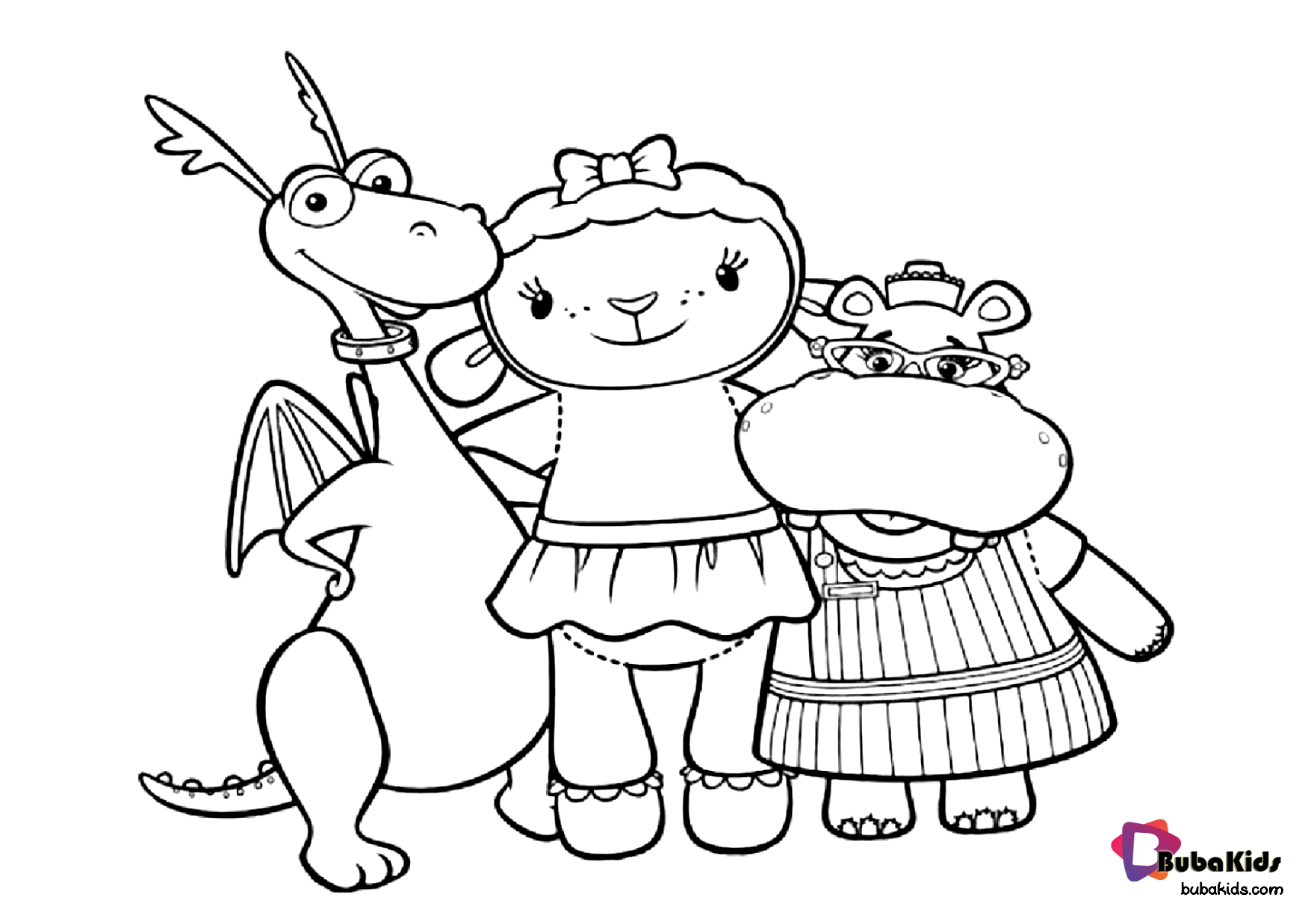 Bubakids free coloring page for kids Wallpaper