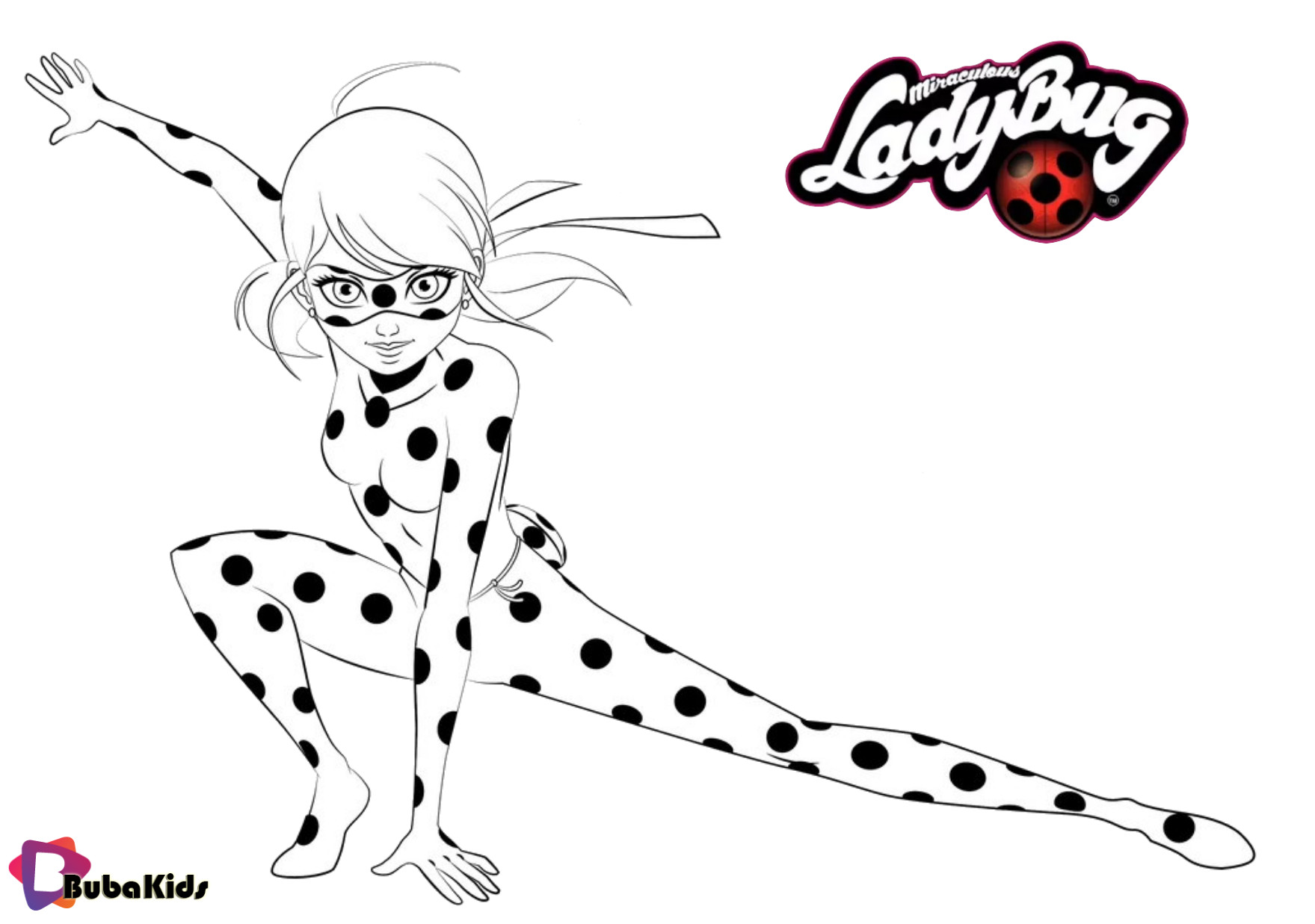 Marinette Dupain-Cheng Miraculous Tales of Ladybug and Cat Noir coloring page Wallpaper