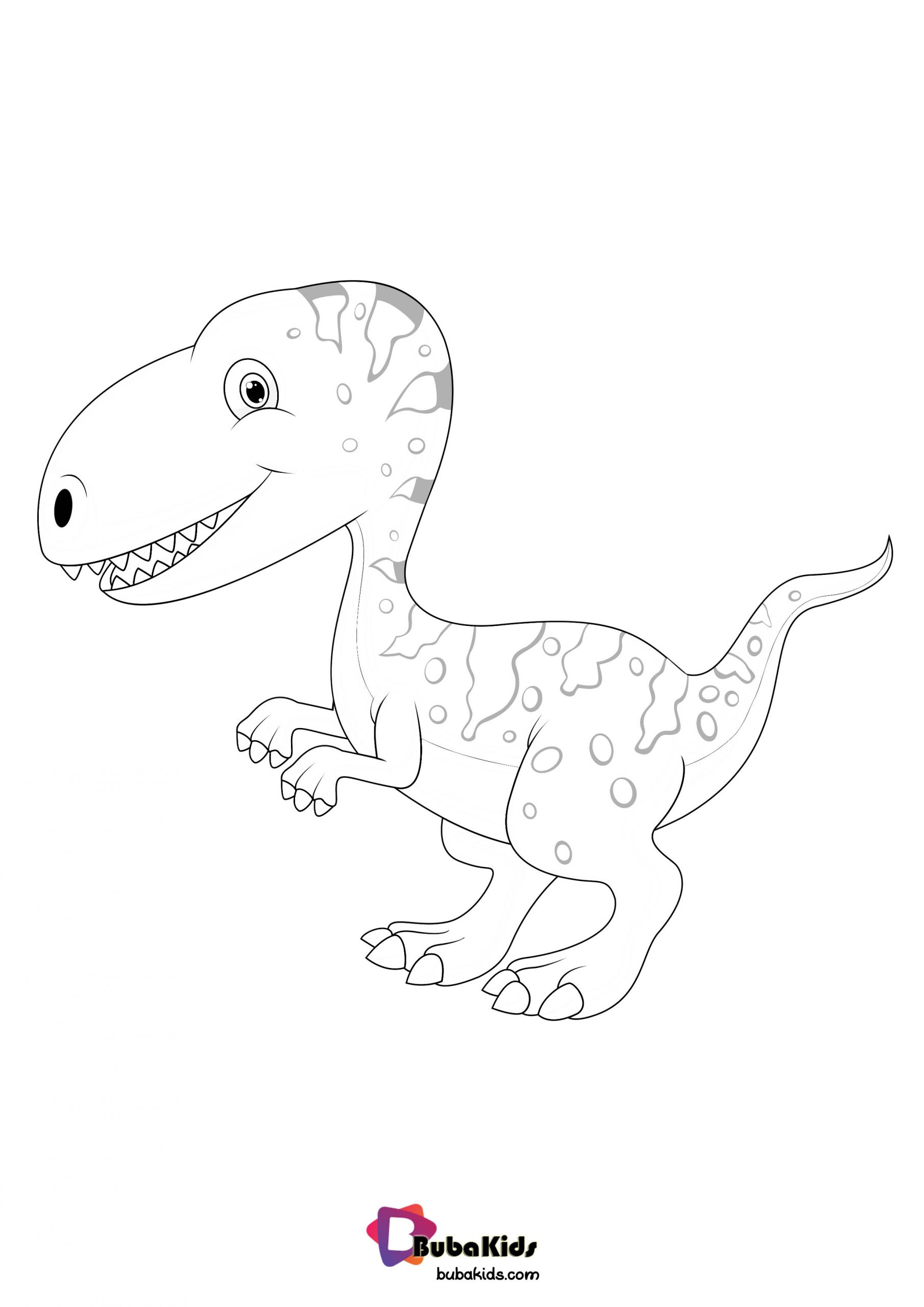 Baby Velociraptor Dinosaurs Coloring Page Wallpaper