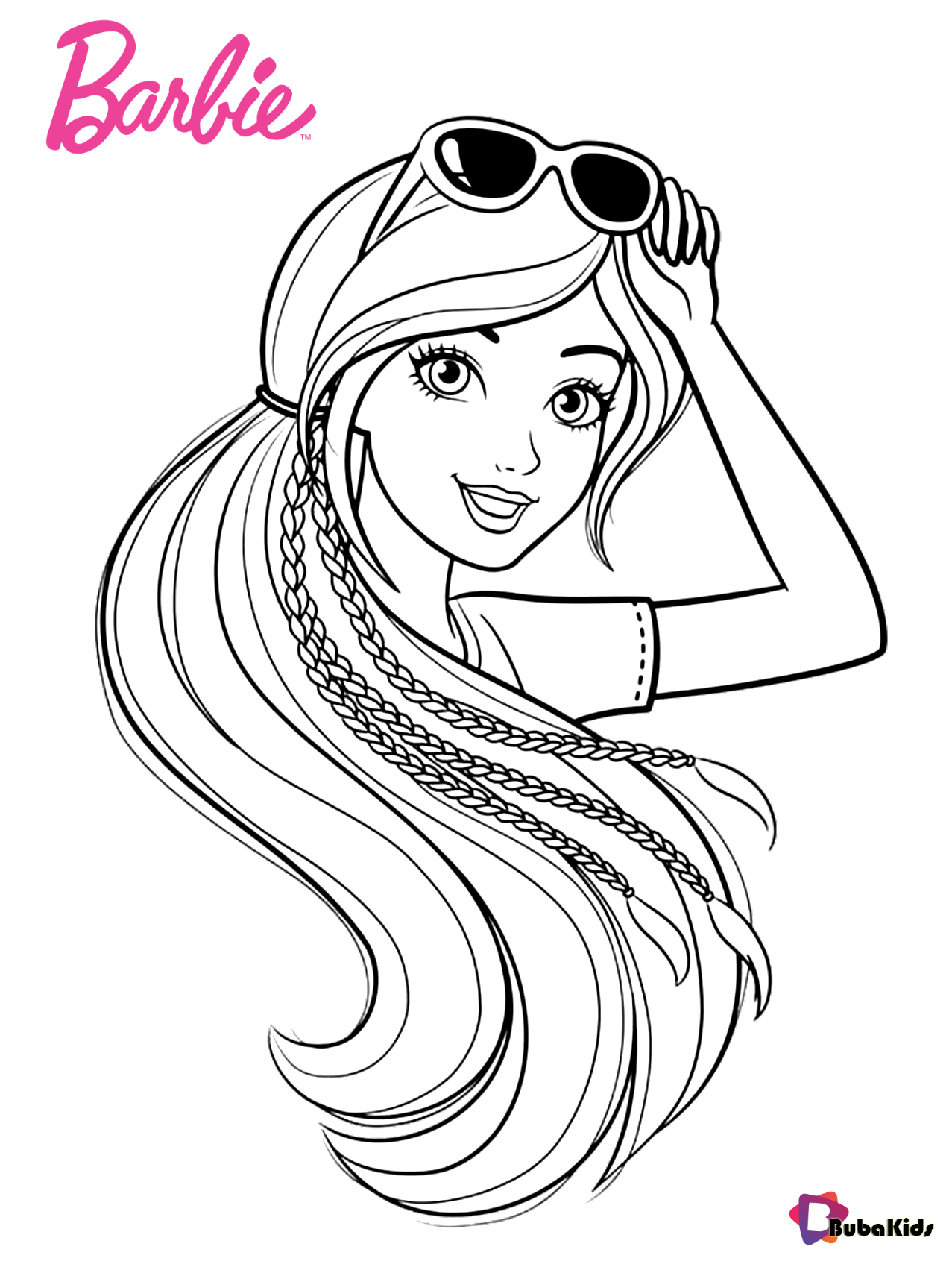 Barbie coloring pages for girls Wallpaper