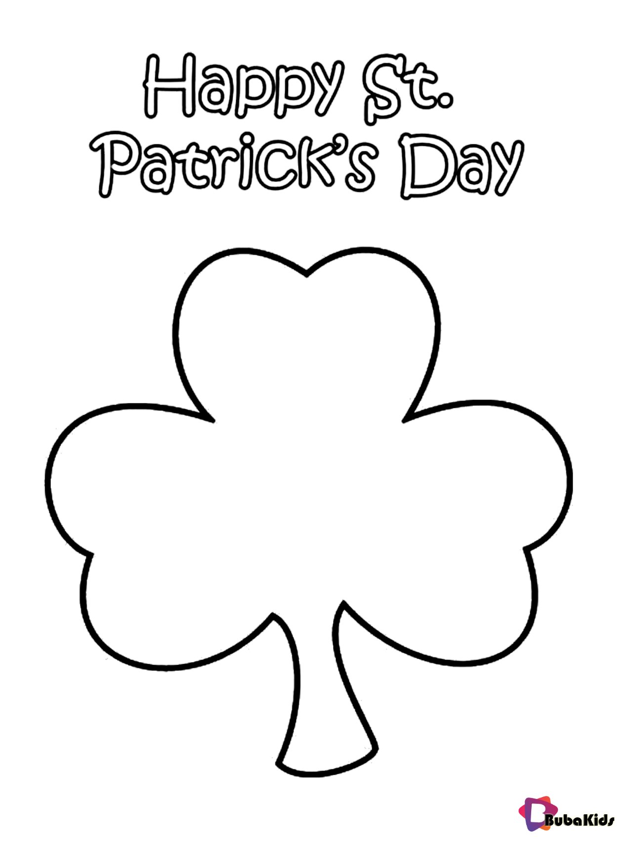 Happy st patricks day coloring page for kids Wallpaper