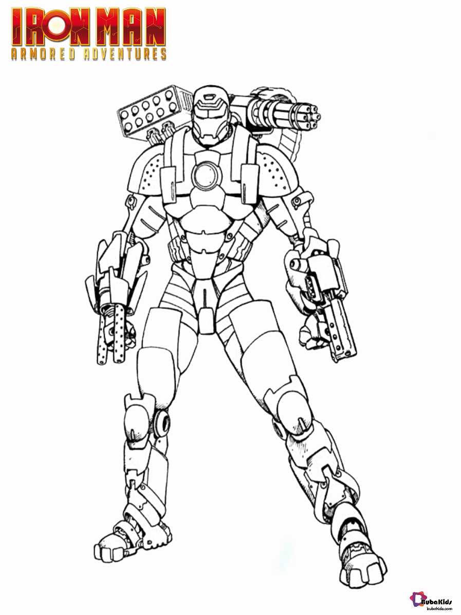 Iron man coloring page free download to print