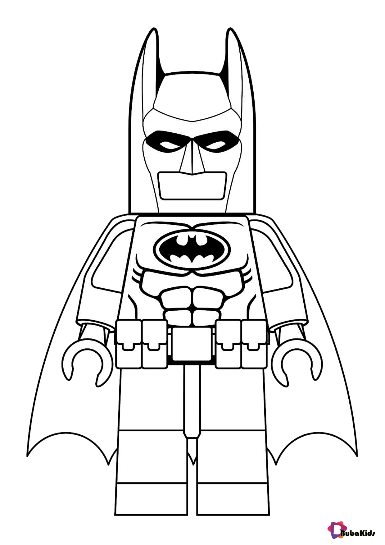 Batman lego coloring superhero colouring pages