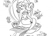 disney ariel coloring pages free