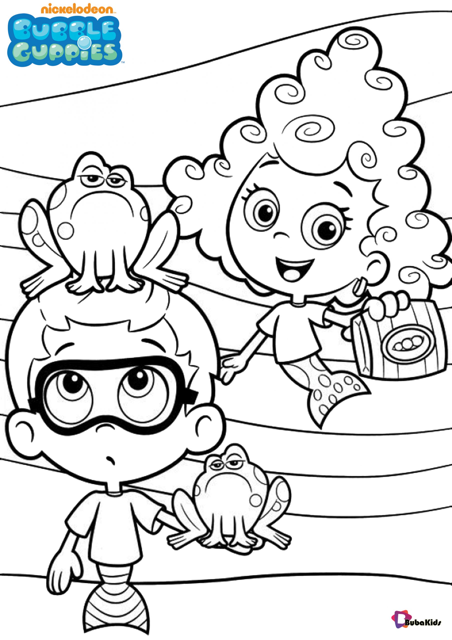 Free download Bubble Guppies coloring pages Wallpaper