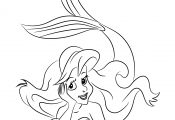 free princess ariel coloring pages to print