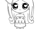 Kawaii Princess Coloring page