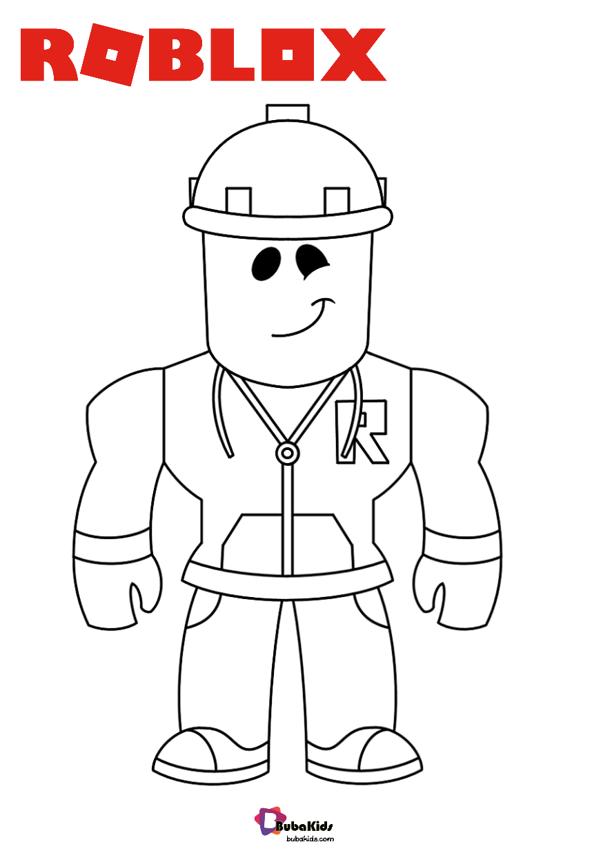 Roblox games characters series coloring pages 003 Wallpaper
