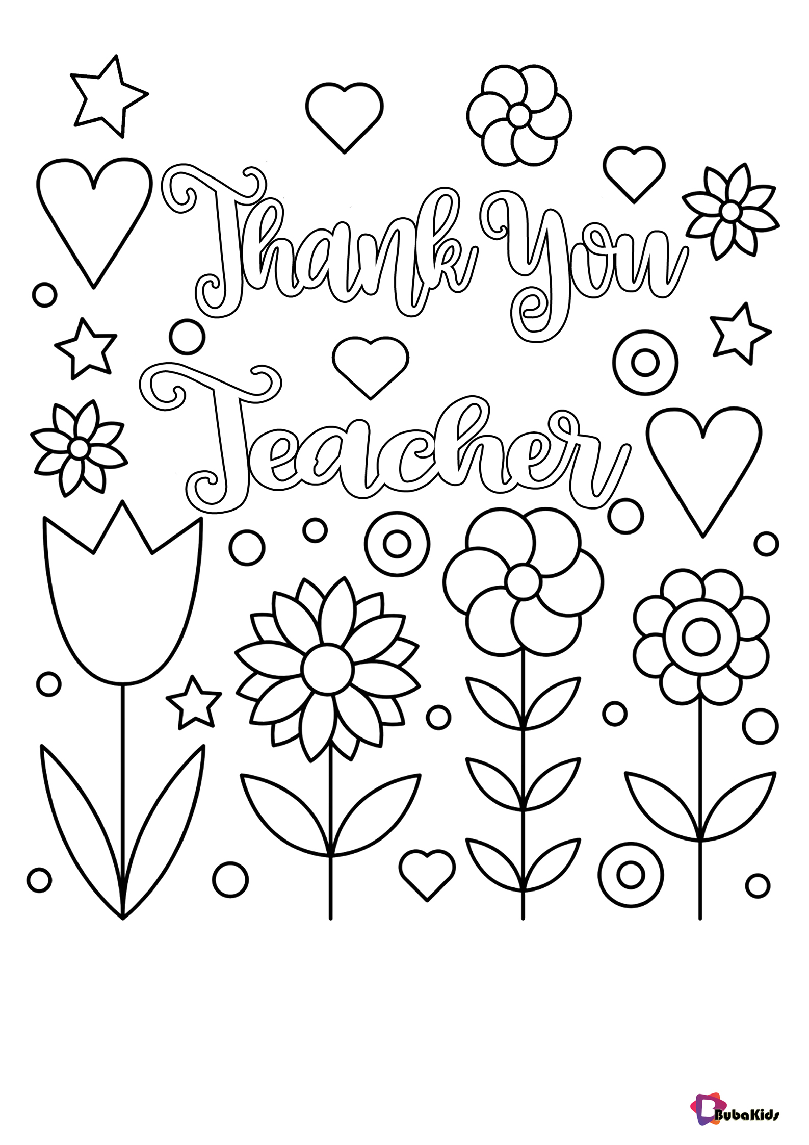 Teacher appreciation day coloring pages Thank you teacher Wallpaper