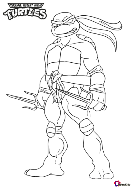 Teenage mutant ninja turtles raphael sai weapon coloring pages ...