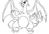 Charizard Dragon Coloring Page