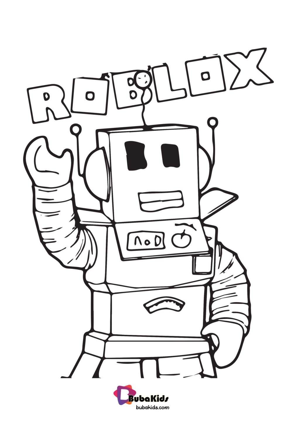 Download Roblox Coloring Page | BubaKids.com