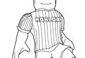 Roblox Coloring Page Footballer