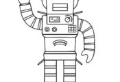 Robo Roblox Free Coloring Page