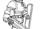 Warrior Roblox Free Coloring Page