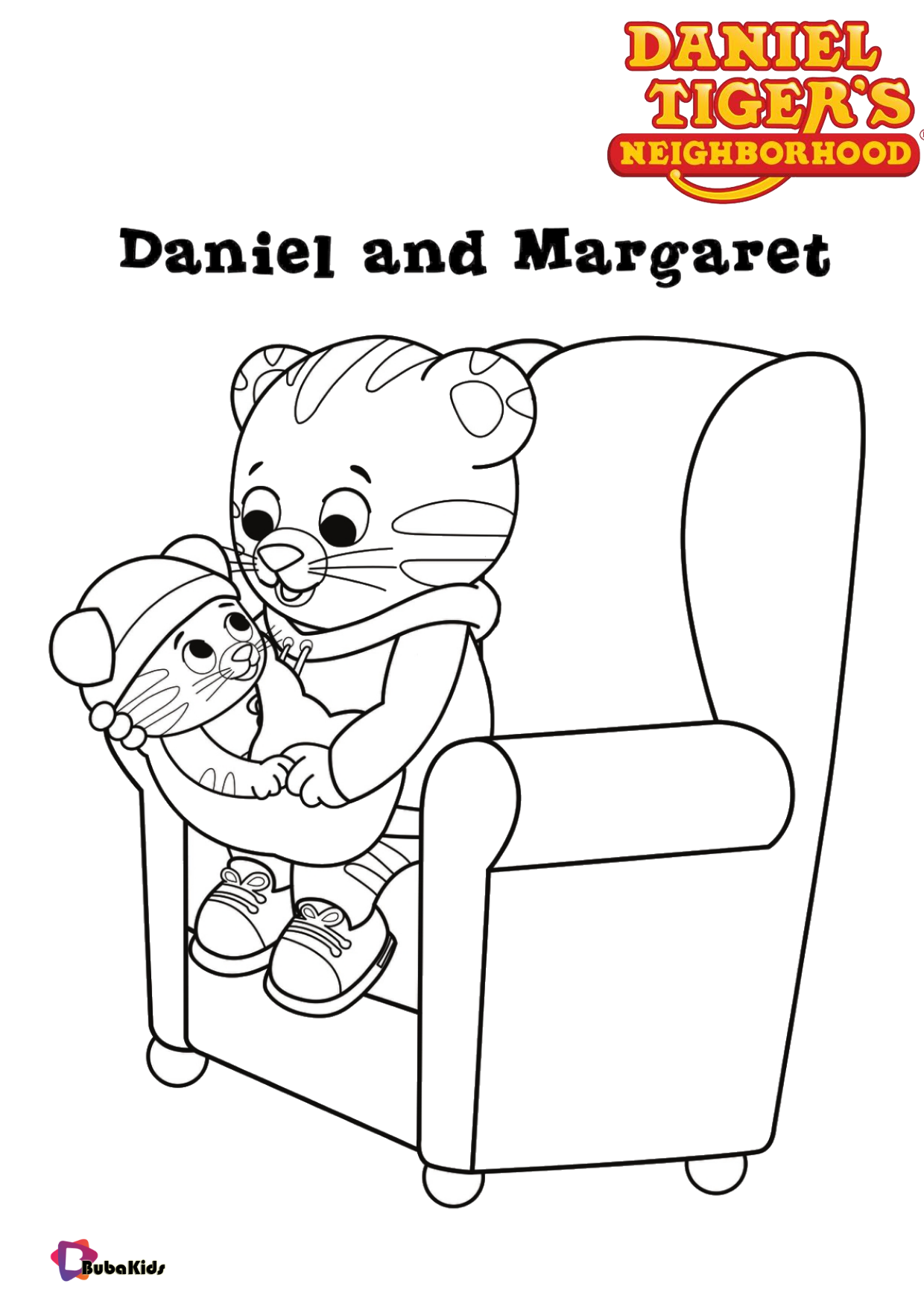 Daniel and baby margaret coloring page Daniel Tiger’s Neighborhood TV serials Wallpaper