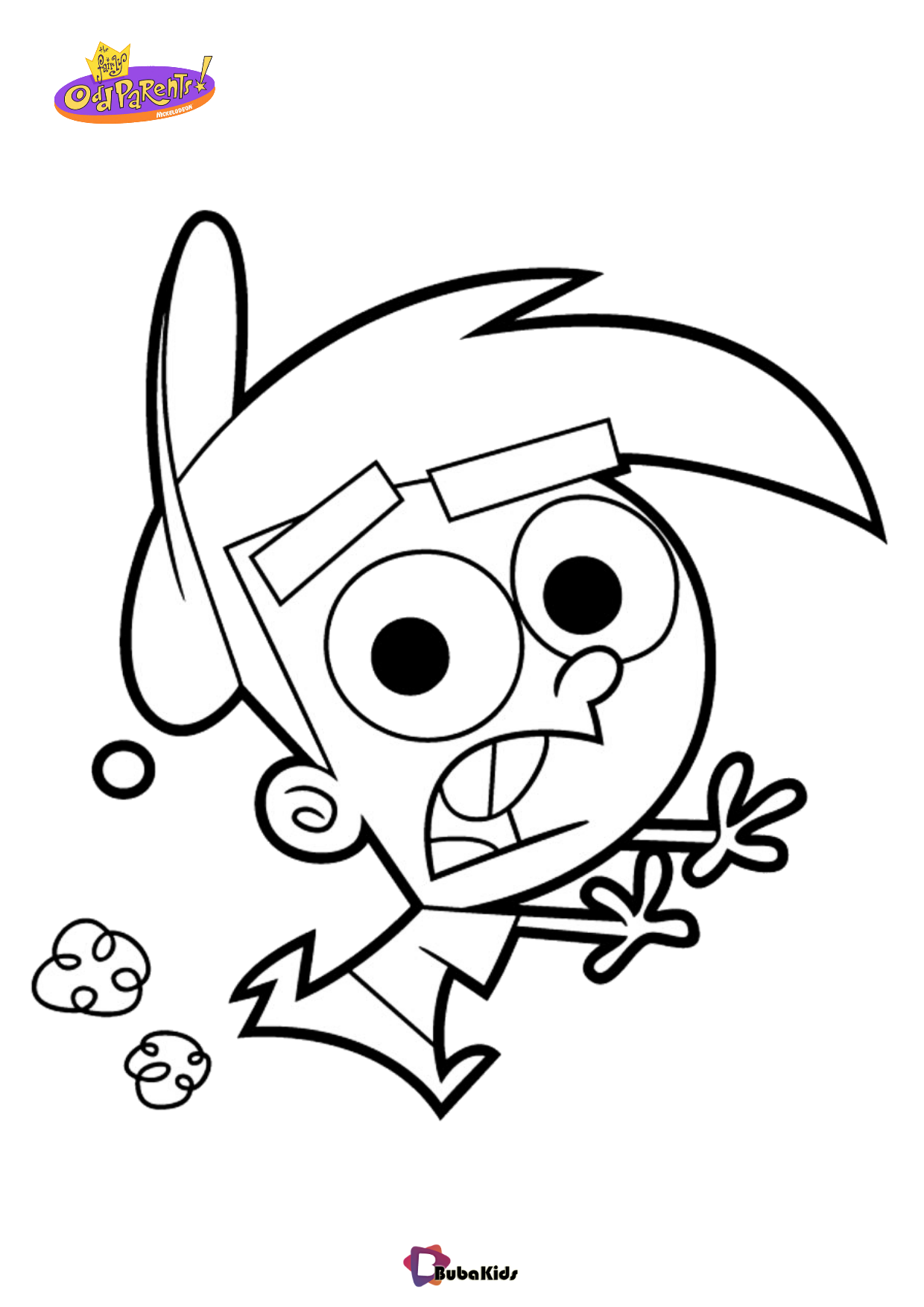 Fairly Oddparents Nickelodeon children tv series coloring pages bubakids.com Wallpaper