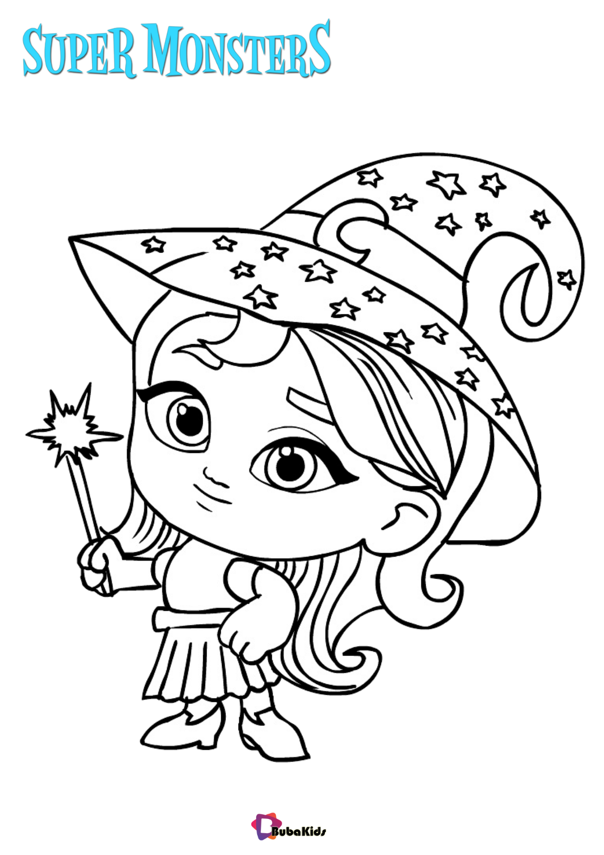 Katya Spelling Super Monsters TV show coloring pages Wallpaper