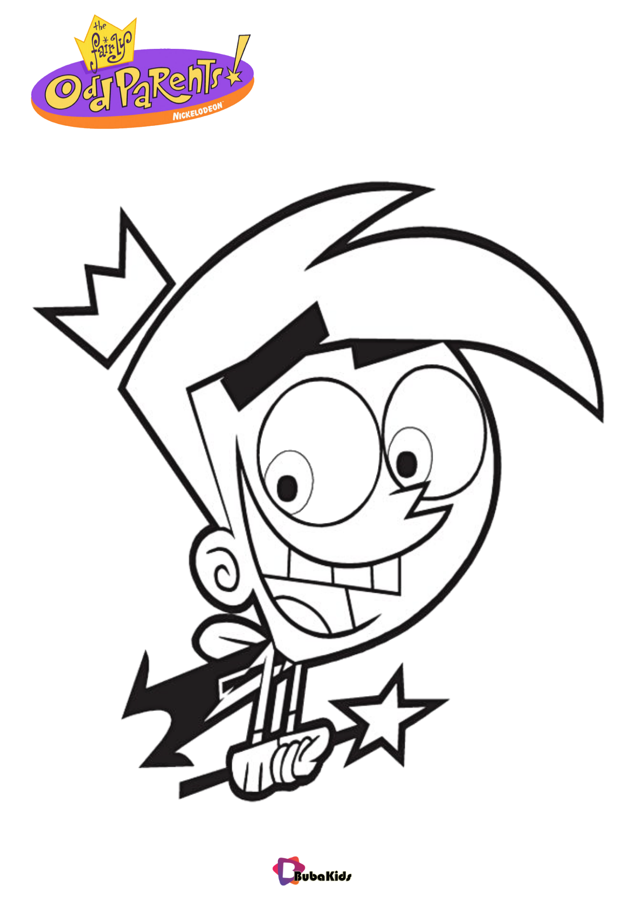 Timmy Turner Fairly OddParents Nickelodeon tv series coloring page Wallpaper