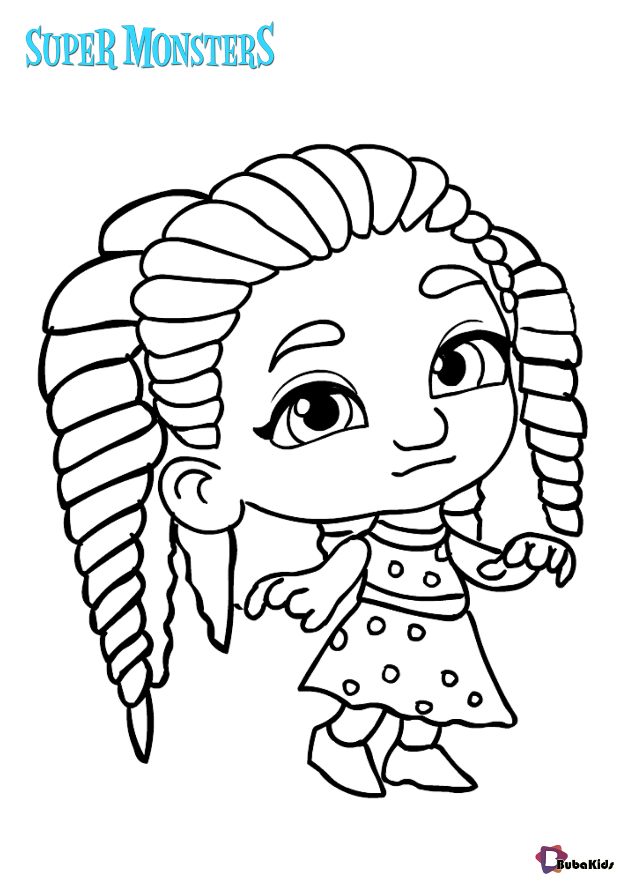 Zoey Walker coloring Super Monsters TV show coloring pages Wallpaper