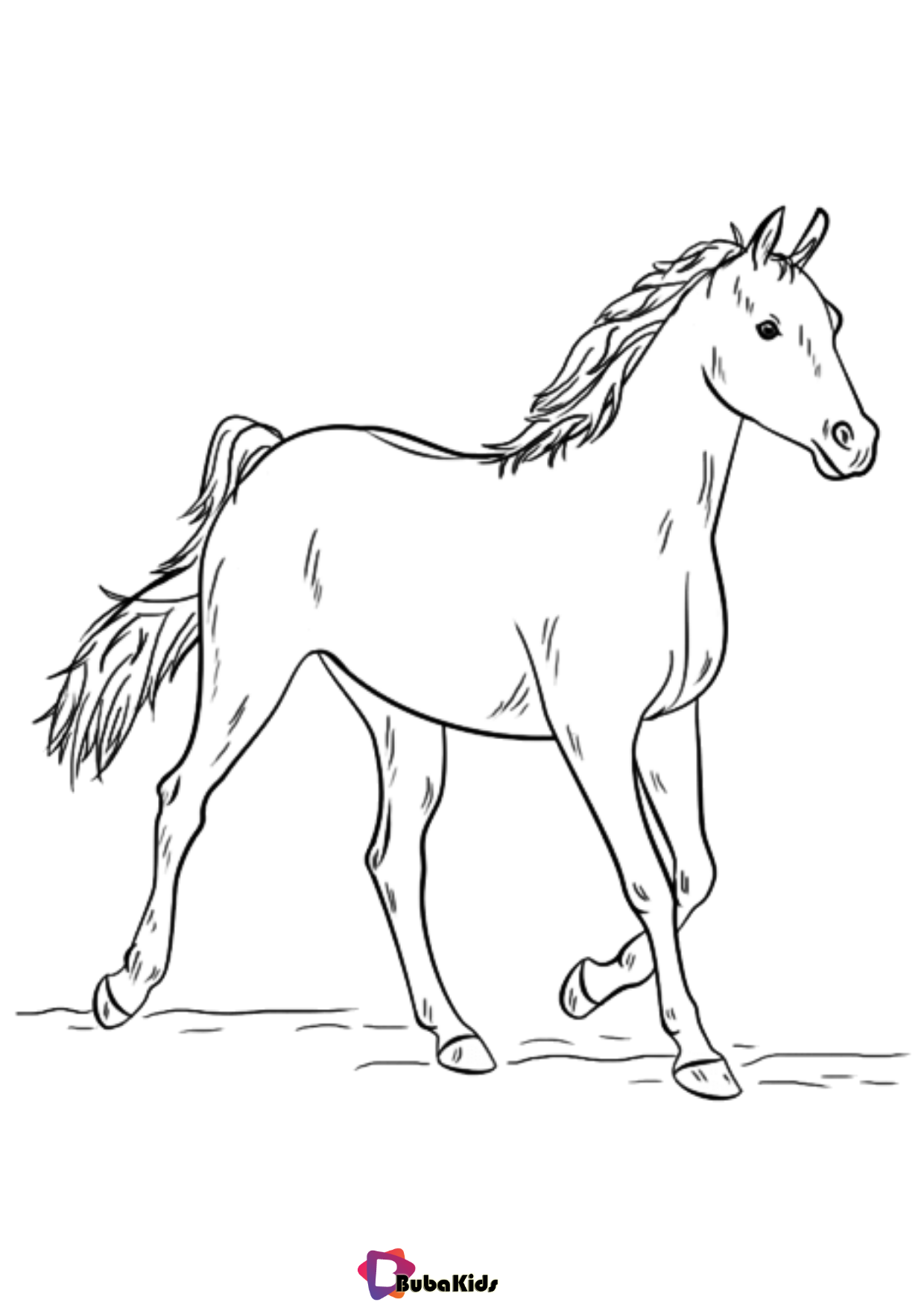 Animal coloring pages Horse coloring pages