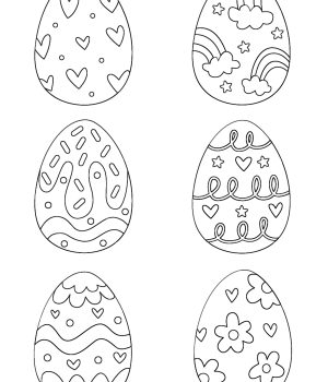 easter egg coloring