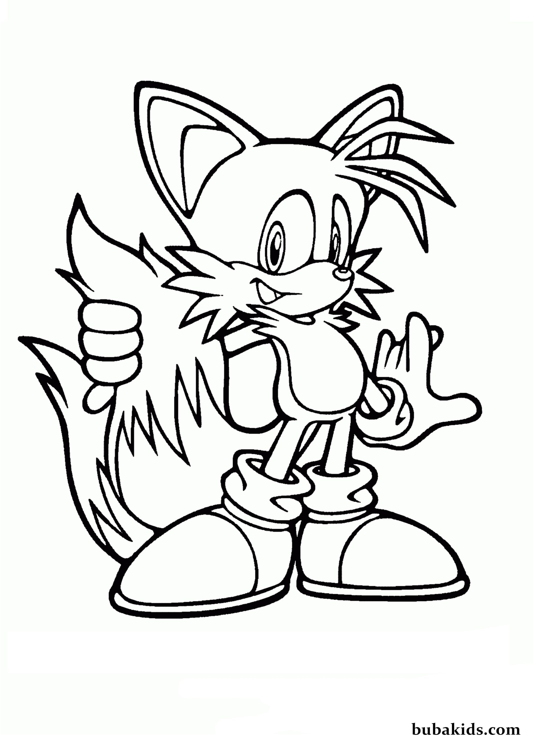 Miles Tails Prower coloring page Wallpaper