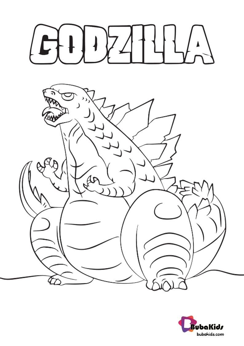 Best Original Godzilla Coloring Page For Kids Wallpaper