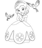 princess sofia disney coloring
