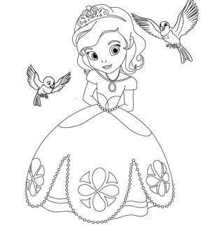 princess sofia disney coloring