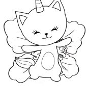kitty coloring page